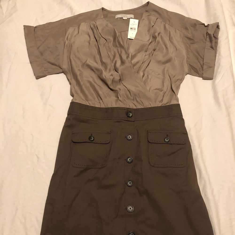 Ann Taylor Loft Safari Style Dress